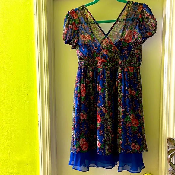 Blue floral Betsey Johnson - Picture 3 of 3